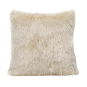 Funda Para Cojin Peluche Largo Crema-BANZAY