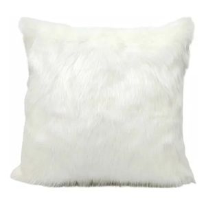 Funda Para Cojin Peluche Largo Blanco-BANZAY