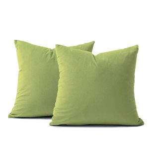 Funda X2 Cojines Decorativos Cuadrados en Tela - BANZAY