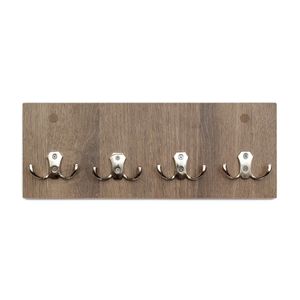 Perchero de Pared 4 Ganchos Dobles - BANZAY