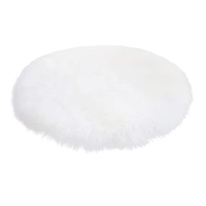 Tapete Antideslizante Peludo 100 cm Redondo - BANZAY