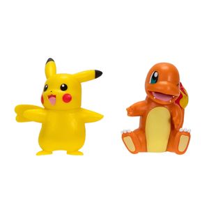 Figuras Pokemon Set X2  5 Cm - Pikachu y Charmander