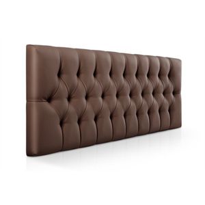 Cabecero Tapizado Base Cama Sencilla Rombos Chocolate-BANZAY