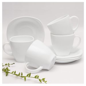 Tazas de Café Pocillos Set 8 Piezas 210 ml en Opal - Essenza