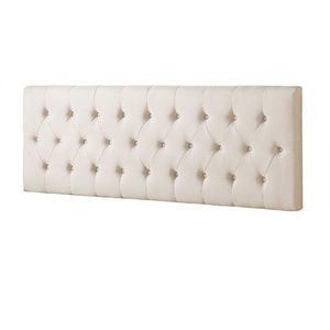 Cabecero Tela Base Cama Rombos Marfil-BANZAY