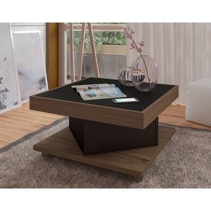 Mesa De Centro Decorativa Bertolini Color Marron con Negro