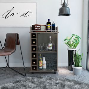 Mueble de Bar Rupak Bertolini Color Roble Gris