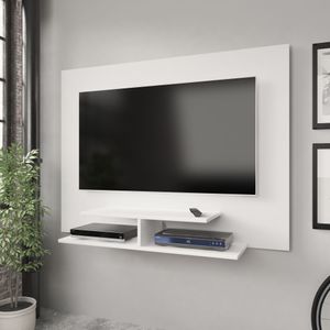 Panel Mueble de TV 42" Bertolini Incluye Soporte Color Blanco