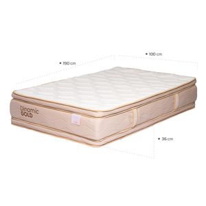 Colchon sencillo 100X190X36 Gold doble pillow dureza media