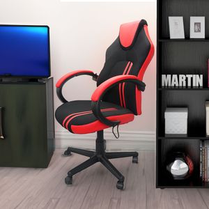 Silla Gamer 573 Oficina Escritorio Bertolini Color Rojo