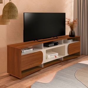 Mueble TV 86 Elegance Color Cedro Y Off White