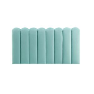 Cabecero Paneles Curvos Cama Semi Doble Menta-BANZAY