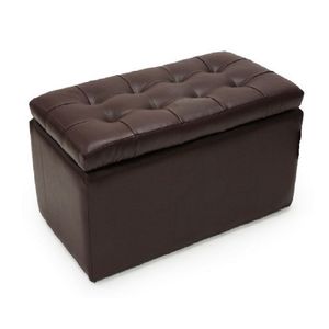 Puff Baúl 75X40X40 Chocolate-BANZAY