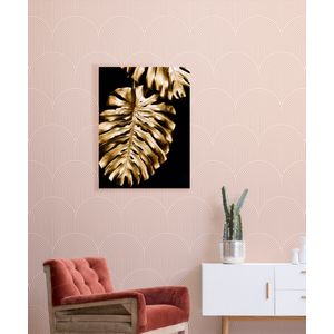 Cuadro Dorado Y Monstera 01 - Interior P