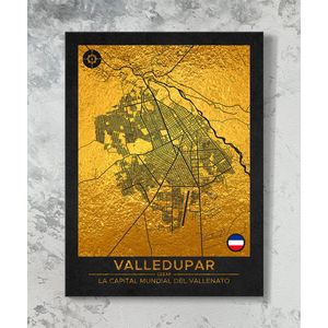 Cuadro Mapa Valledupar - Interior P