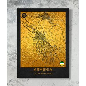 Cuadro Mapa Armenia - Interior P