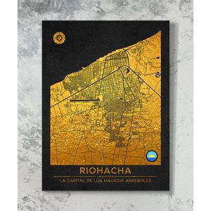 Cuadro Mapa Riohacha - Interior P
