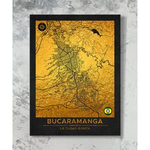 Cuadro Mapa Bucaramanga - Interior P