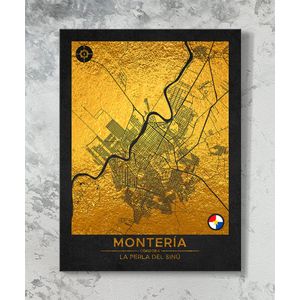 Cuadro Mapa Montería - Interior P