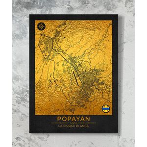 Cuadro Mapa Popayán - Interior P