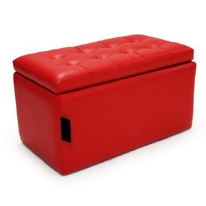 Puff Baul 75X40X40 Rojo-BANZAY