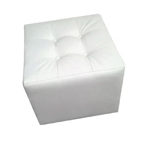 Puff Individual 40x40 Blanco-BANZAY