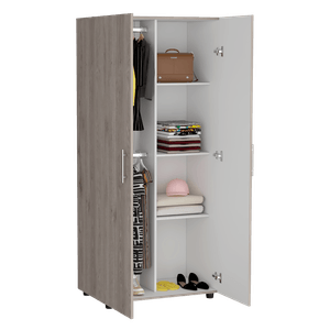 Closet Tera 180 X 80 X 48 RTA Ceniza Blanco