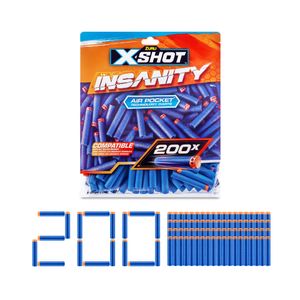 Set 200 Dardos Insanity Air Pocket Tecnology Darts - Xshot