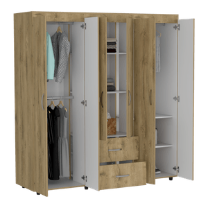 Closet Bariloche 180 X 170 X 50 RTA Blanco + Macadamia