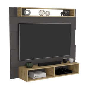 Panel TV 55 Charlotte 120 X 140 RTA Plomo macadamia