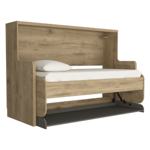 Cama escritorio Doble Kentme Homecollection Macadamia Plomo