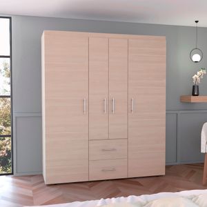 Closet Bariloche ECO 177X150X50 RTA Nacar Blanco