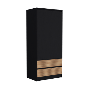 Closet 2 Puertas 2 Cajones Austin 180X80 RTA Wengue Lenno