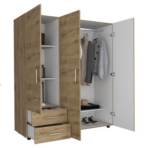 Closet Dassel 161 X 140 X 51 RTA Macadamia + Blanco