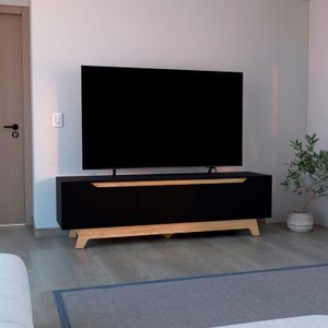 Centro de entretenimiento Woodall TV 80'' 53X180X45 RTA Wengue Fresno