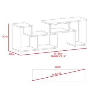 Rack extensible Beijing RTA Caramelo