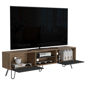 Rack para TV Vassel RTA Miel + Plomo