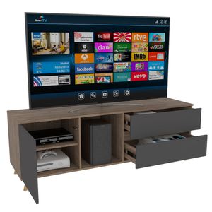 Rack Para TV Salem Miel+Plomo