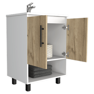 Mueble Optimizador lavamanos Bath Bi Color A RTA Blanco Duna