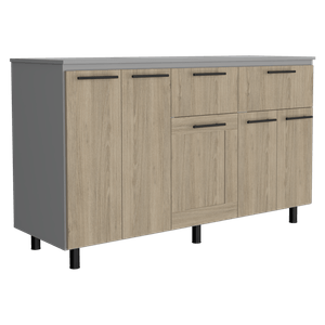 Modulo Inferior 150 Kitchen Hasselt RTA Gris Rovere