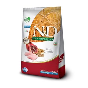 Comida Para Gato N&D Ancestral Frango Adulto Castrado 7,5 Kg