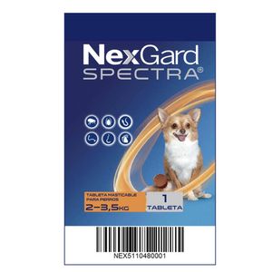 Antipulgas Para Perros Nexgard Spectra De 2 A 3.5 Kg