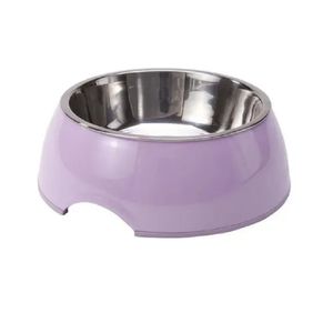 Comedero Bebedero Para Perros 2 En 1 Talla S Morado