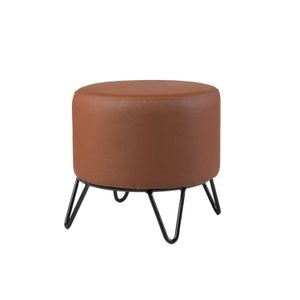Puff Boston 4 Patas  Metalicas (40x40x40) Miel - DKO DESING SAS