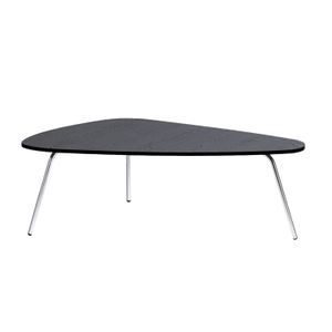 Mesa de Centro London H Negra Patas cromadas  (40x110x68)  - DKO DESING SAS