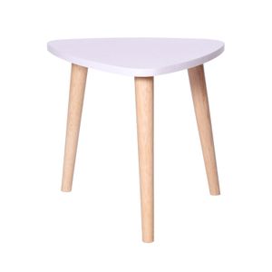 Mesa Auxiliar Triangular Nao (35X39X39) Blanca - DKO DESING SAS
