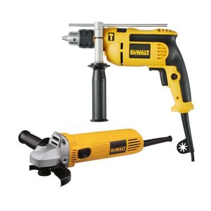 Combo Taladro Percutor 1/2" Dewalt Dwd024-B3 + Pulidora 4 1/2".750W Dewalt Dwe4010-B3