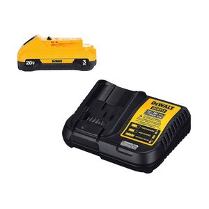 Kit Cargador + Bateria Compacta 20V Max. De 3,0 AH Dewalt