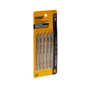 Set Hojas Sierra Caladora Para Corte De Laminados 5 Pzas. Encastre en "T" De 4" X 10TPI Dewalt DW3762-5