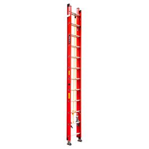 Escalera Extensión 2 Cuerpos Fibra De Vidrio Profesional 24 Peldaños 7.4 mt E. Colombia